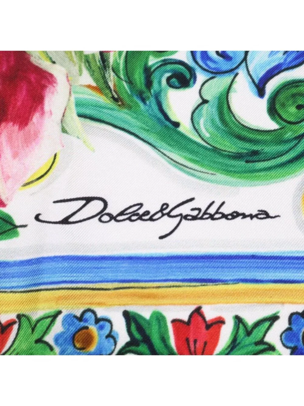 Dolce & Gabbana Flower Silk Scarf